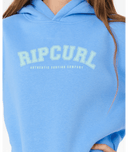 RIP CURL GIRLS STAPLE VARISTY HOOD - CORNFLOWER BLUE