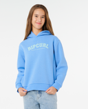 RIP CURL GIRLS STAPLE VARISTY HOOD - CORNFLOWER BLUE