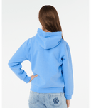 RIP CURL GIRLS STAPLE VARISTY HOOD - CORNFLOWER BLUE