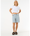 RIP CURL AGGIE RELAXED DENIM SHORT - VINTAGE BLUE