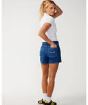 TABBY DENIM SHORT - MID BLUE