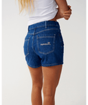 TABBY DENIM SHORT - MID BLUE