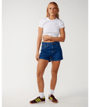 TABBY DENIM SHORT - MID BLUE
