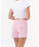 RIP CURL TABBY DENIM SHORT - PINK