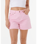 RIP CURL TABBY DENIM SHORT - PINK