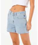 RIP CURL TABBY DENIM SHORT - VINTAGE BLUE