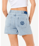 RIP CURL TABBY DENIM SHORT - VINTAGE BLUE