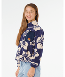 RIP CURL GIRLS SURFSIDE Z/T POLAR - NAVY