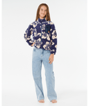 RIP CURL GIRLS SURFSIDE Z/T POLAR - NAVY