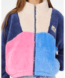 RIP CURL GIRLS BLOCK PARTY FLEECE - NAVY