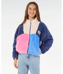 RIP CURL GIRLS BLOCK PARTY FLEECE - NAVY