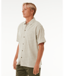 RIP CURL CLASSIC SURF CHECK S/S SHIRT - BONE