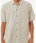 RIP CURL CLASSIC SURF CHECK S/S SHIRT - BONE