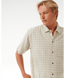 RIP CURL CLASSIC SURF CHECK S/S SHIRT - BONE