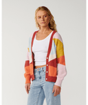 RIP CURL SURF REVIVAL JACQUARD CARDI - MULTICO