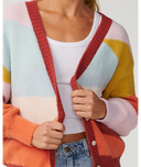 RIP CURL SURF REVIVAL JACQUARD CARDI - MULTICO