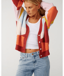 RIP CURL SURF REVIVAL JACQUARD CARDI - MULTICO