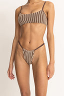 RHYTHM TERRY SANDS STRIPE SOFT SIDE ITSY PANT - COCOA