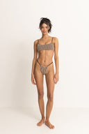 RHYTHM TERRY SANDS STRIPE SOFT SIDE ITSY PANT - COCOA