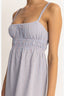 RHYTHM PARADISO BABYDOLL MIDI DRESS - SOFT BLUE