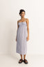 RHYTHM PARADISO BABYDOLL MIDI DRESS - SOFT BLUE