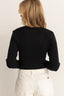 RHYTHM NOEMIE KNIT LONG SLEEVE TOP - BLACK