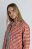 RHYTHM LOLA CHECK QUILTED JACKET - PEACH