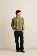 RHYTHM DRIFTER SALT WASH CREW - OLIVE