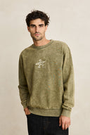 RHYTHM DRIFTER SALT WASH CREW - OLIVE