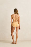 RHYTHM LONDON CHECK BRALETTE TOP - APRICOT