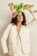 RHYTHM LONDON REVERSIBLE QUILTED JACKET - VINTAGE WHITE
