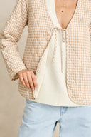 RHYTHM LONDON REVERSIBLE QUILTED JACKET - VINTAGE WHITE