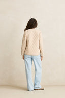 RHYTHM LONDON REVERSIBLE QUILTED JACKET - VINTAGE WHITE