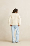 RHYTHM LONDON REVERSIBLE QUILTED JACKET - VINTAGE WHITE