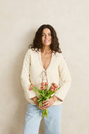 RHYTHM LONDON REVERSIBLE QUILTED JACKET - VINTAGE WHITE