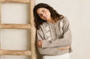 RHYTHM BLANCA FLORAL CROP CARDIGAN - NATURAL