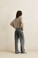 RHYTHM BLANCA FLORAL CROP CARDIGAN - NATURAL