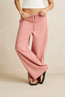 RHYTHM KIRRA CHECK PANT - PINK