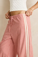 RHYTHM KIRRA CHECK PANT - PINK