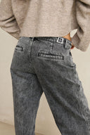 RHYTHM STORM MID-RISE JEAN - BLACK WASH