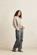 RHYTHM STORM MID-RISE JEAN - BLACK WASH