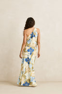 RHYTHM BLANCA FLORAL BIAS CUT MAXI SKIRT - OLIVE