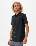 RIP CURL CLASSIC SURF WASHED S/S SHIRT - BLACK