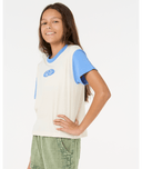 GIRLS ISLAND BLISS CROP TEE - BONE