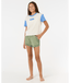 GIRLS ISLAND BLISS CROP TEE - BONE