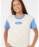 GIRLS ISLAND BLISS CROP TEE - BONE