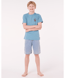 RIP CURL BOYS SEARCH ICON TEE - STORM BLUE
