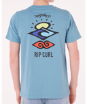 RIP CURL BOYS SEARCH ICON TEE - STORM BLUE