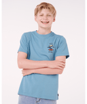 RIP CURL BOYS SEARCH ICON TEE - STORM BLUE