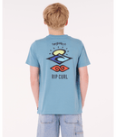 RIP CURL BOYS SEARCH ICON TEE - STORM BLUE